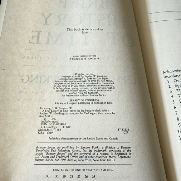 A Brief History of Time From the Big Bang To Black Holes by Stephen W. Hawking - Picture 4 of 4